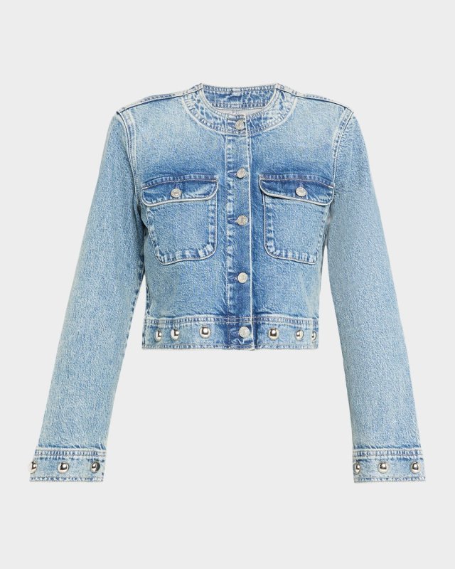 Capistrano Studded Denim Jacket